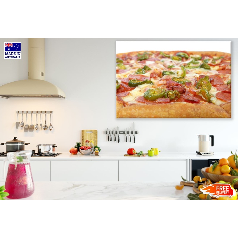 Pepper and Meat Pizza Photograph Print 100% Australian Made
