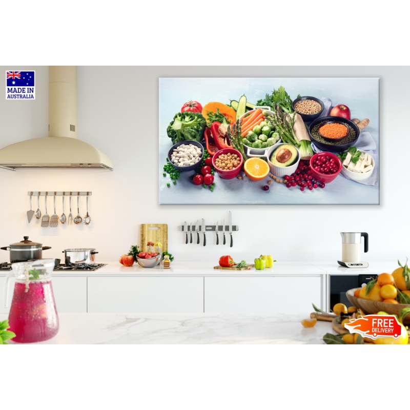 Vegetables & Pulses Kitchen & Restaurant Print 100% Australian Made