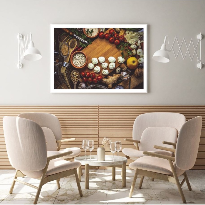 Vegetables &  Spices in Kitchen Home Decor Premium Quality Poster Print Choose Your Sizes