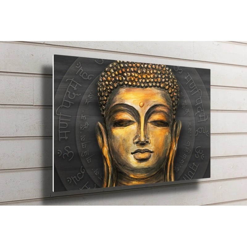 Yellow Buddha Wall Art UV Direct Aluminum Print Australian Made Quality
