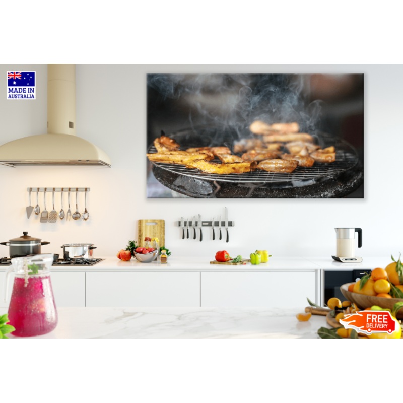 BBQ Grilled Meat Photograph Print 100% Australian Made
