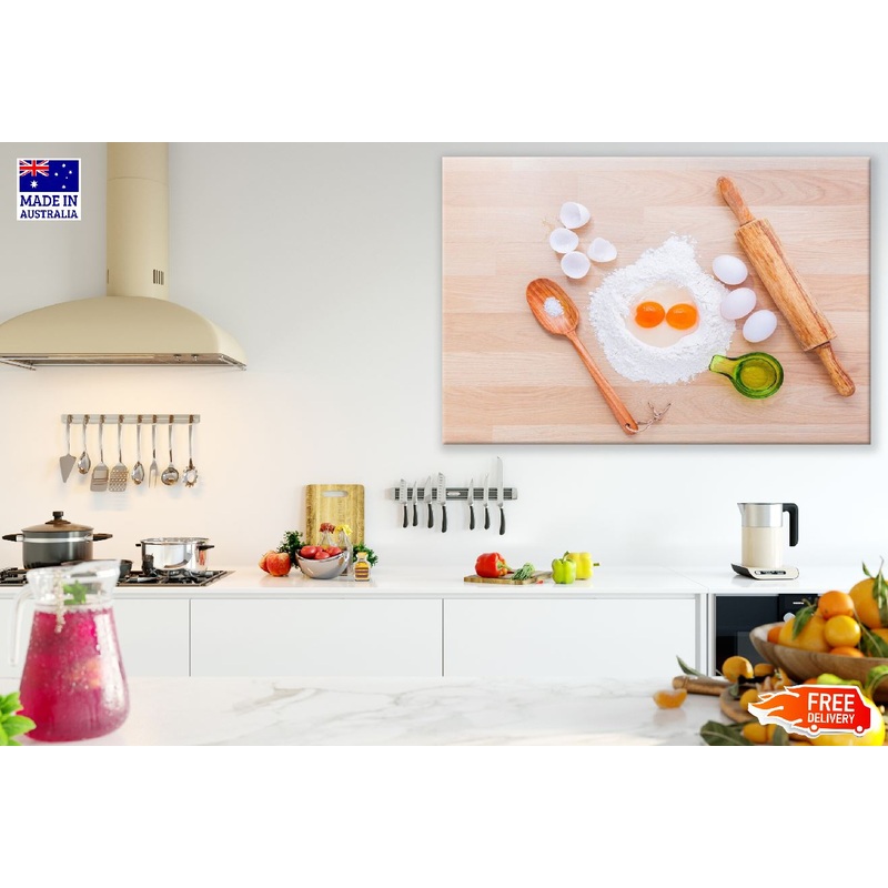 Bread Pasta Making with Tools Photograph Print 100% Australian Made