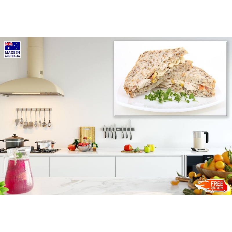 Brown Bread Sandwich Photograph Print 100% Australian Made