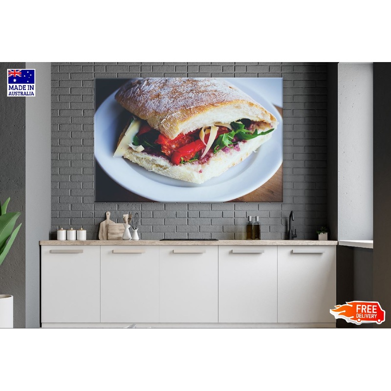 Jambon Beurre Sandwich Closeup Photograph Print 100% Australian Made