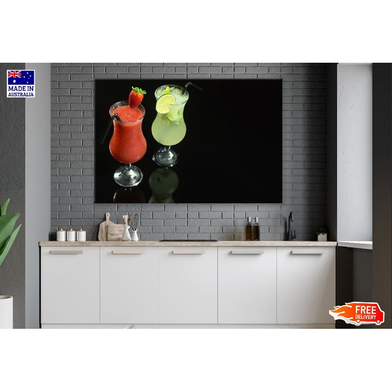 Strawberry Cocktail & Lemon Cocktail Photograph Print 100% Australian Made