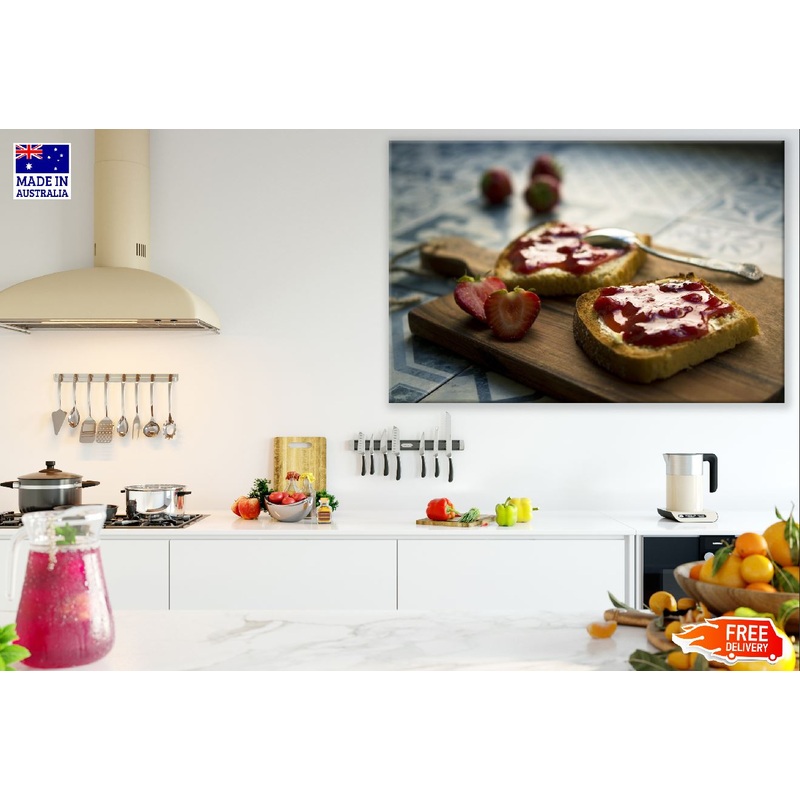 Strawberry Jam on Toast Photograph Print 100% Australian Made