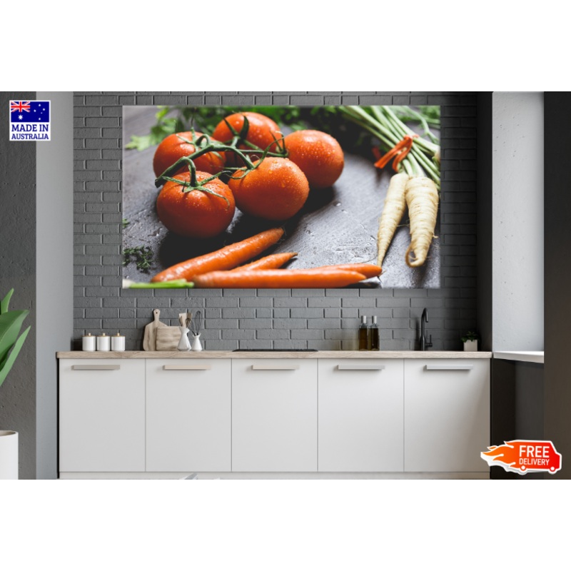 Vegetables Are Food Healthy Print 100% Australian Made